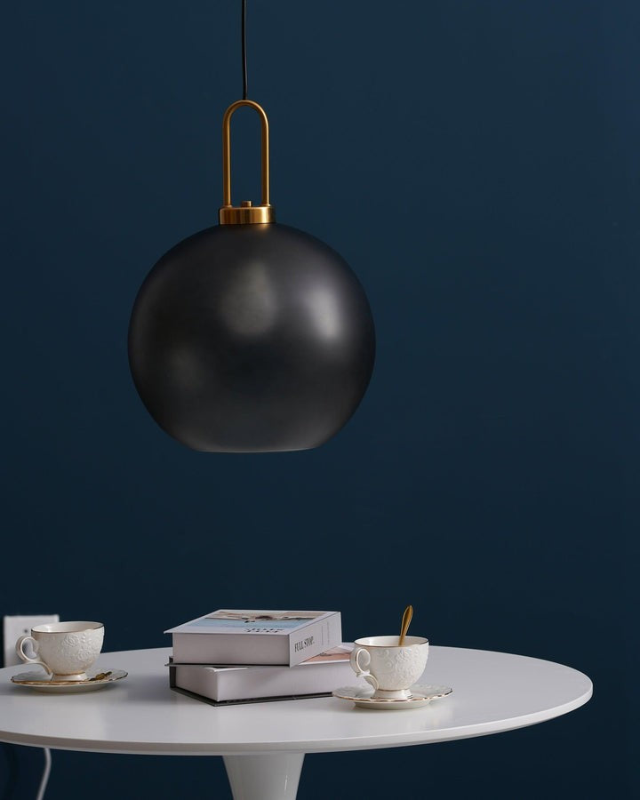 Adjustable Glass Pendant Light in Copper – LED & Edison Compatible