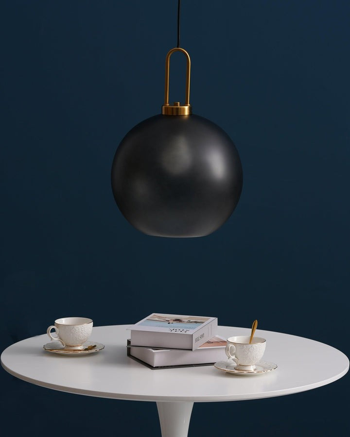 Adjustable Glass Pendant Light in Copper – LED & Edison Compatible