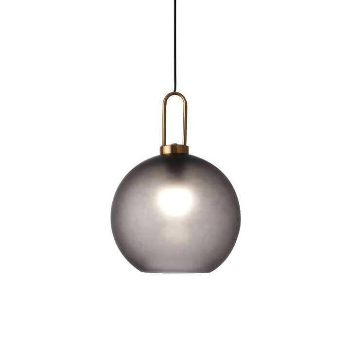 Adjustable Glass Pendant Light in Copper – LED & Edison Compatible