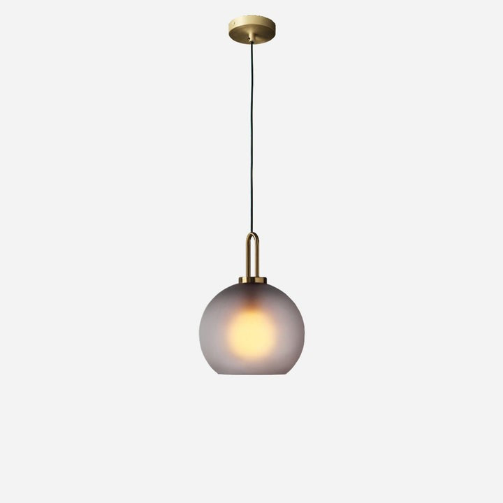 Adjustable Glass Pendant Light in Copper – LED & Edison Compatible
