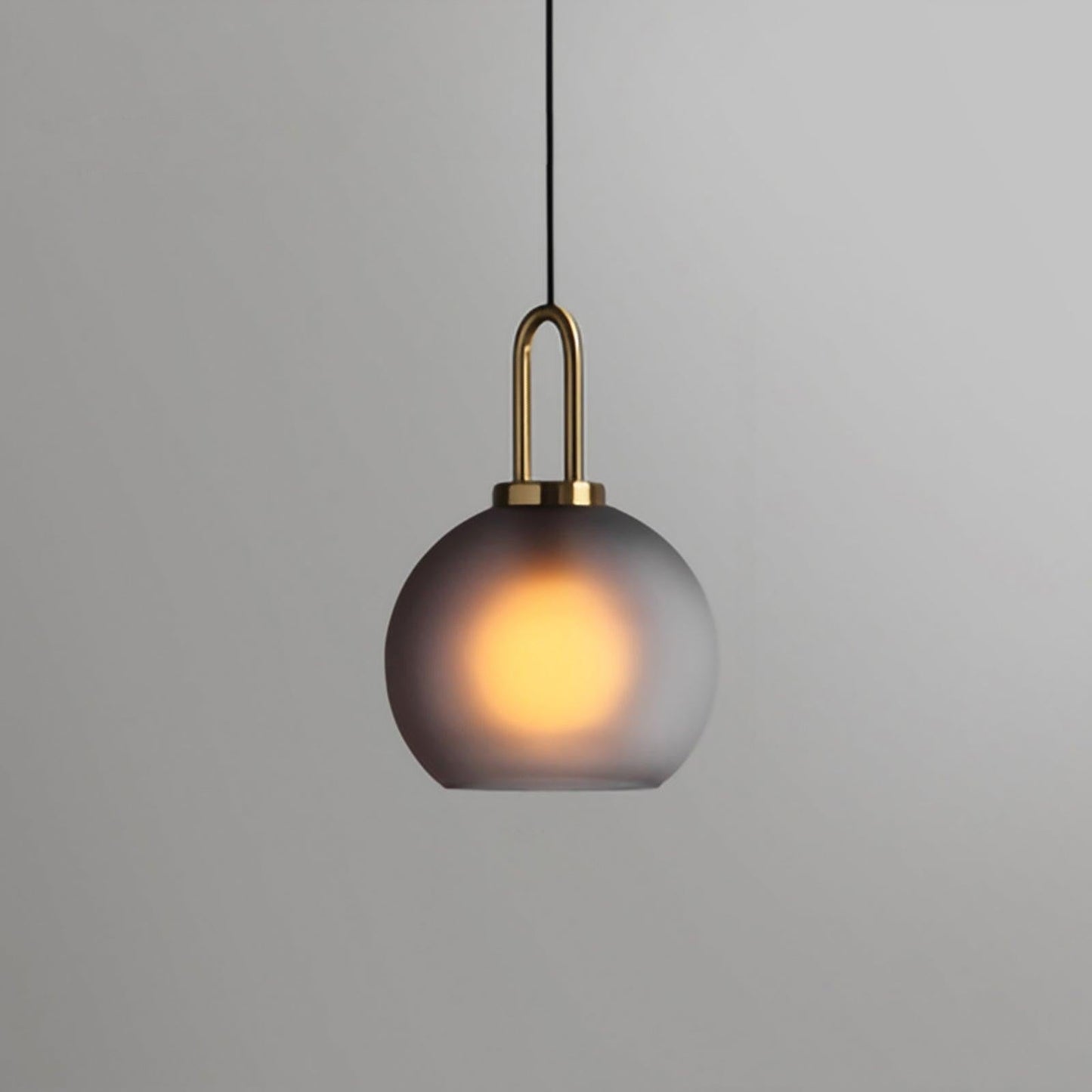 Adjustable Glass Pendant Light in Copper – LED & Edison Compatible