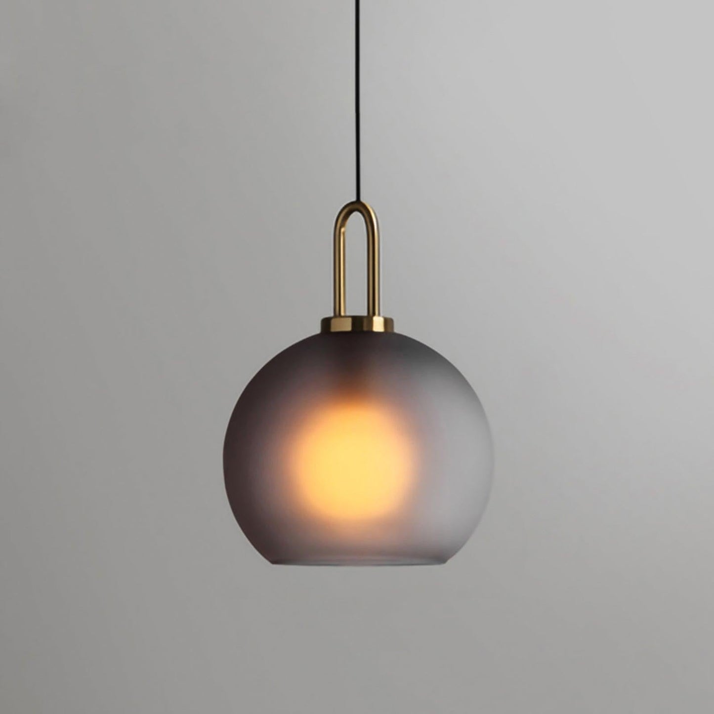 Adjustable Glass Pendant Light in Copper – LED & Edison Compatible