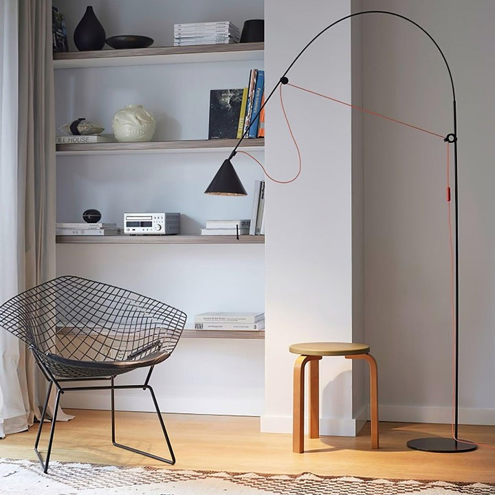 Adjustable LED Floor Lamp with Flexible Stem