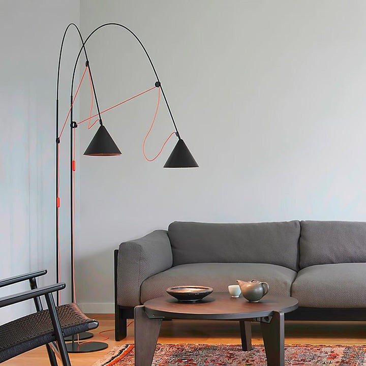 Adjustable LED Floor Lamp with Flexible Stem