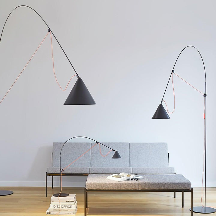Adjustable LED Floor Lamp with Flexible Stem