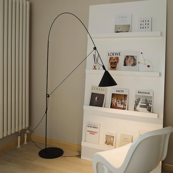 Adjustable LED Floor Lamp with Flexible Stem