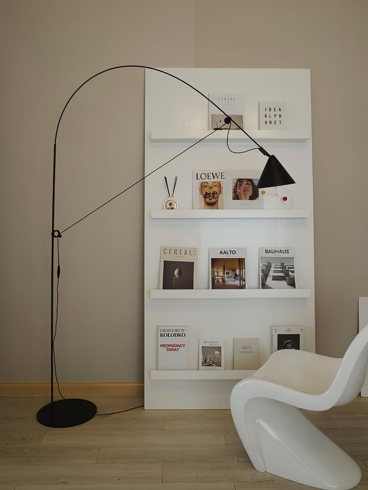 Adjustable LED Floor Lamp with Flexible Stem