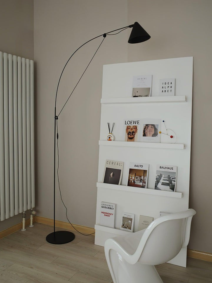 Adjustable LED Floor Lamp with Flexible Stem