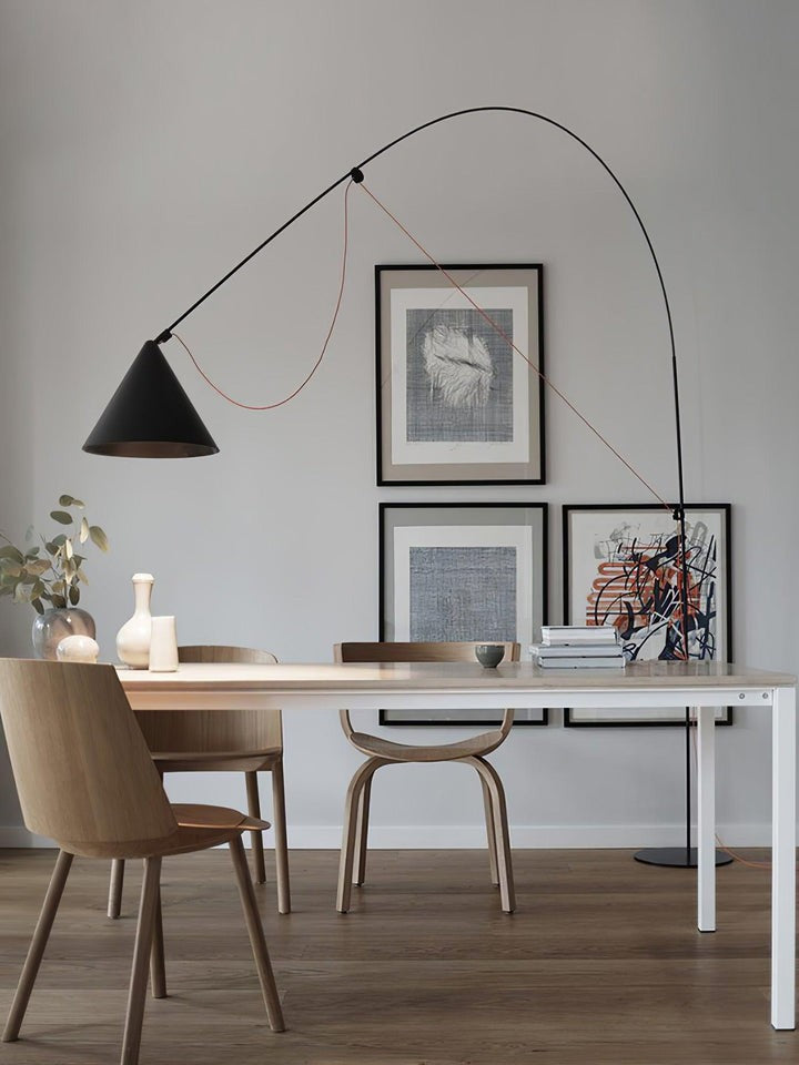 Adjustable LED Floor Lamp with Flexible Stem