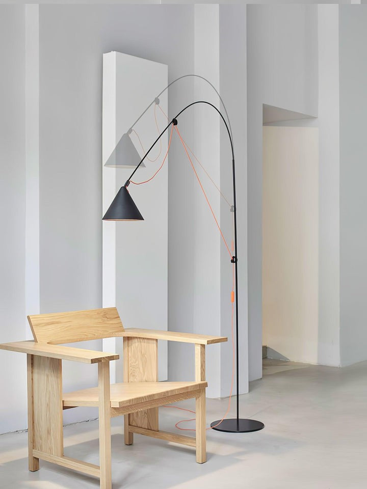 Adjustable LED Floor Lamp with Flexible Stem