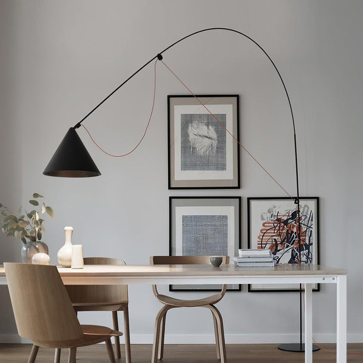 Adjustable LED Floor Lamp with Flexible Stem