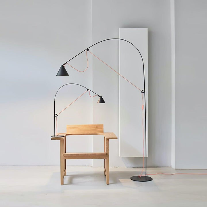 Adjustable LED Floor Lamp with Flexible Stem