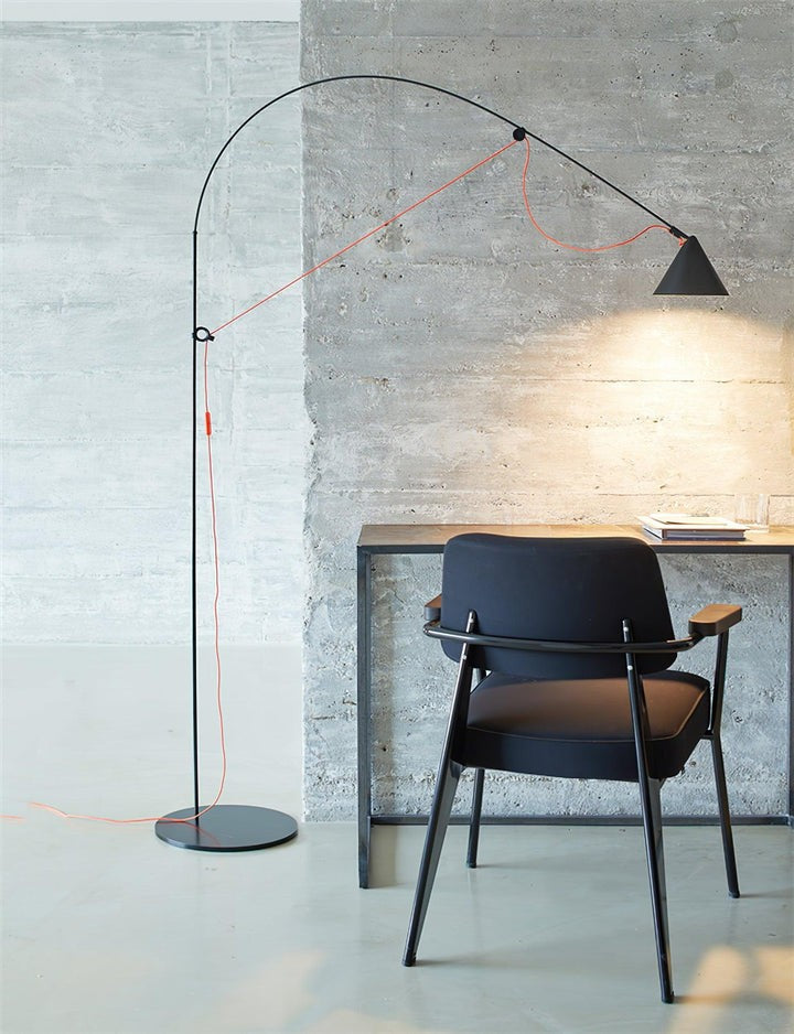 Adjustable LED Floor Lamp with Flexible Stem