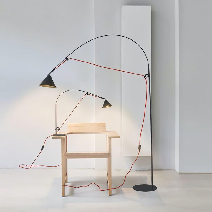 Adjustable LED Floor Lamp with Flexible Stem