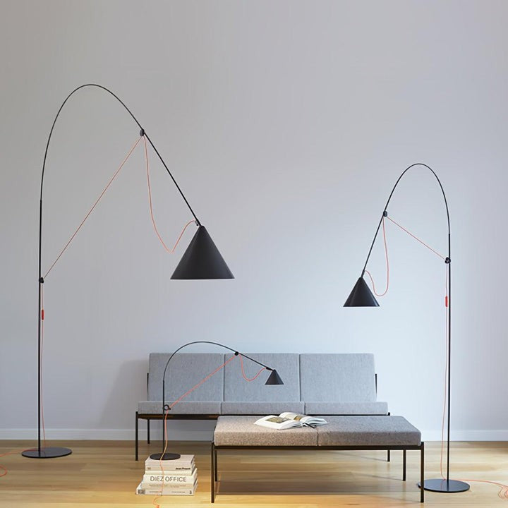 Adjustable LED Floor Lamp with Flexible Stem