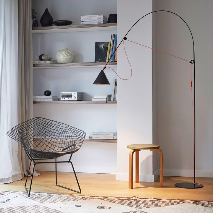 Adjustable LED Floor Lamp with Flexible Stem