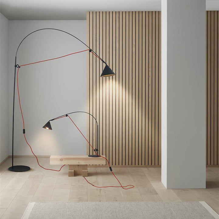 Adjustable LED Floor Lamp with Flexible Stem