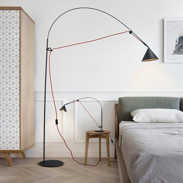 Adjustable LED Floor Lamp with Flexible Stem