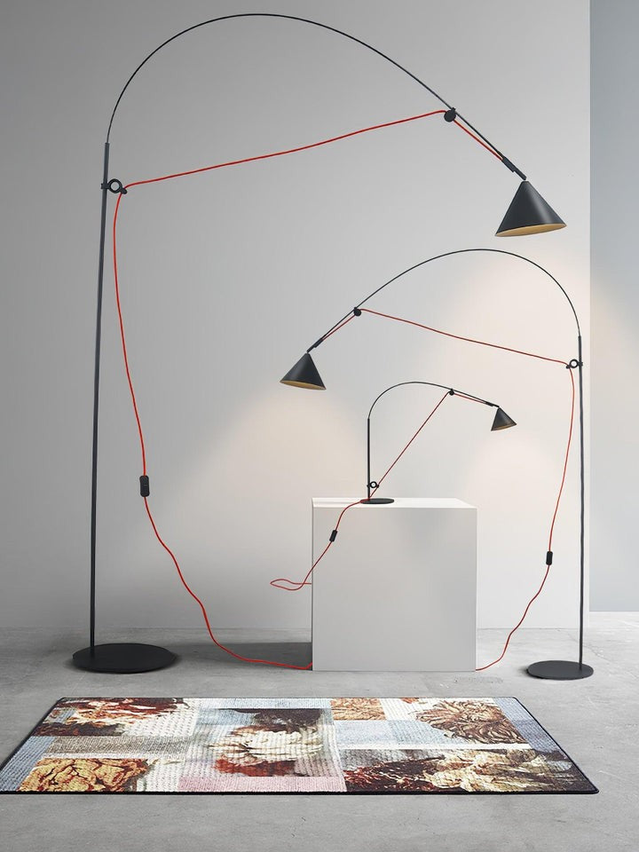 Adjustable LED Floor Lamp with Flexible Stem