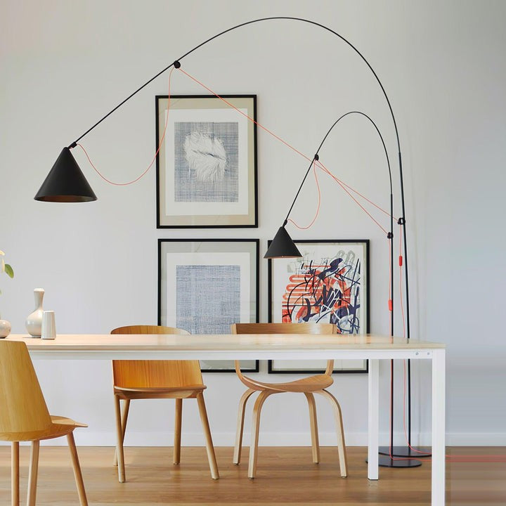 Adjustable LED Floor Lamp with Flexible Stem
