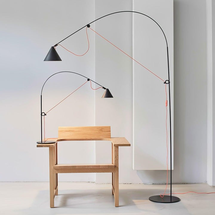 Adjustable LED Floor Lamp with Flexible Stem