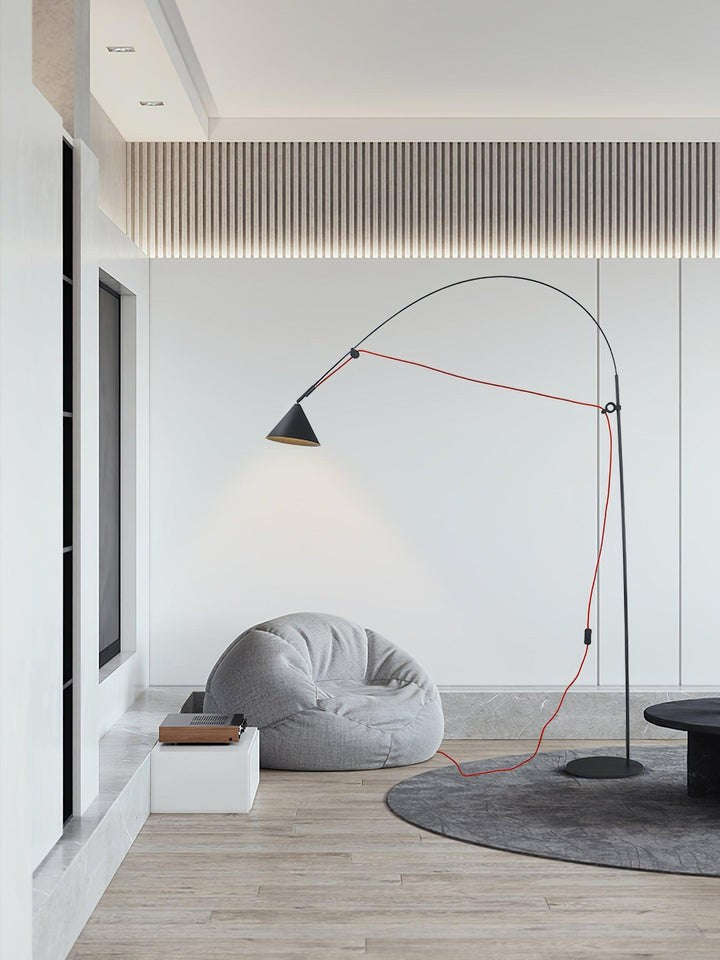 Adjustable LED Floor Lamp with Flexible Stem