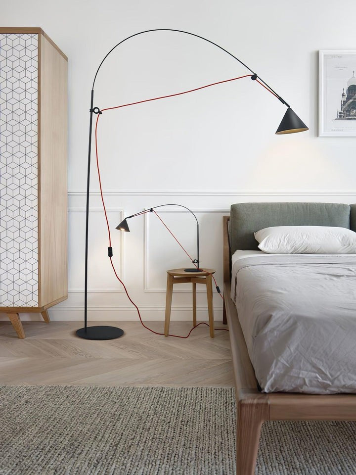Adjustable LED Floor Lamp with Flexible Stem