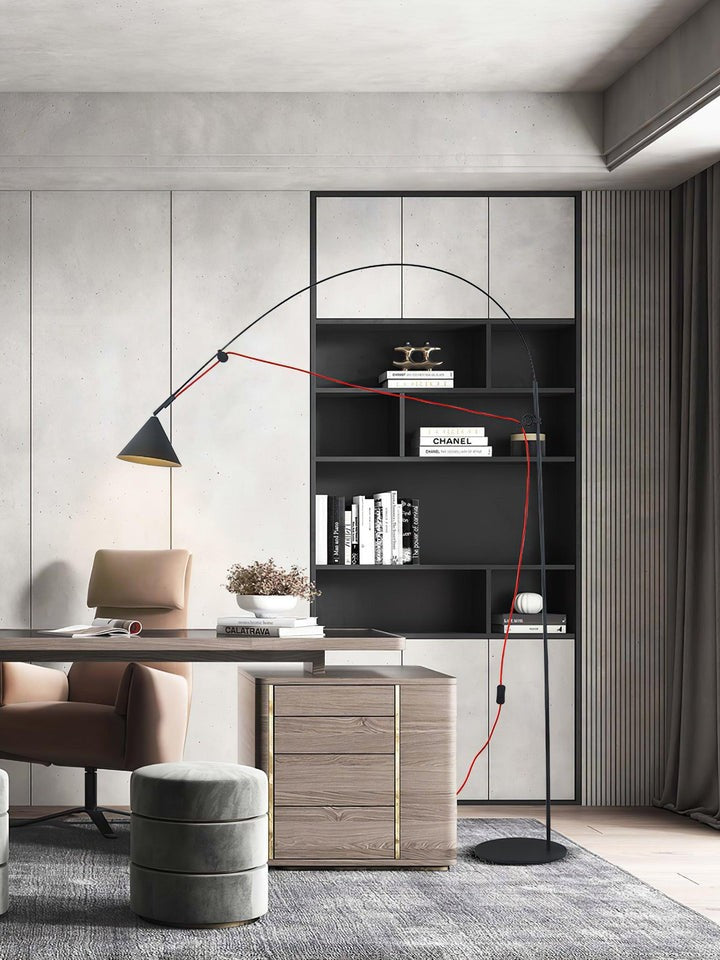 Adjustable LED Floor Lamp with Flexible Stem