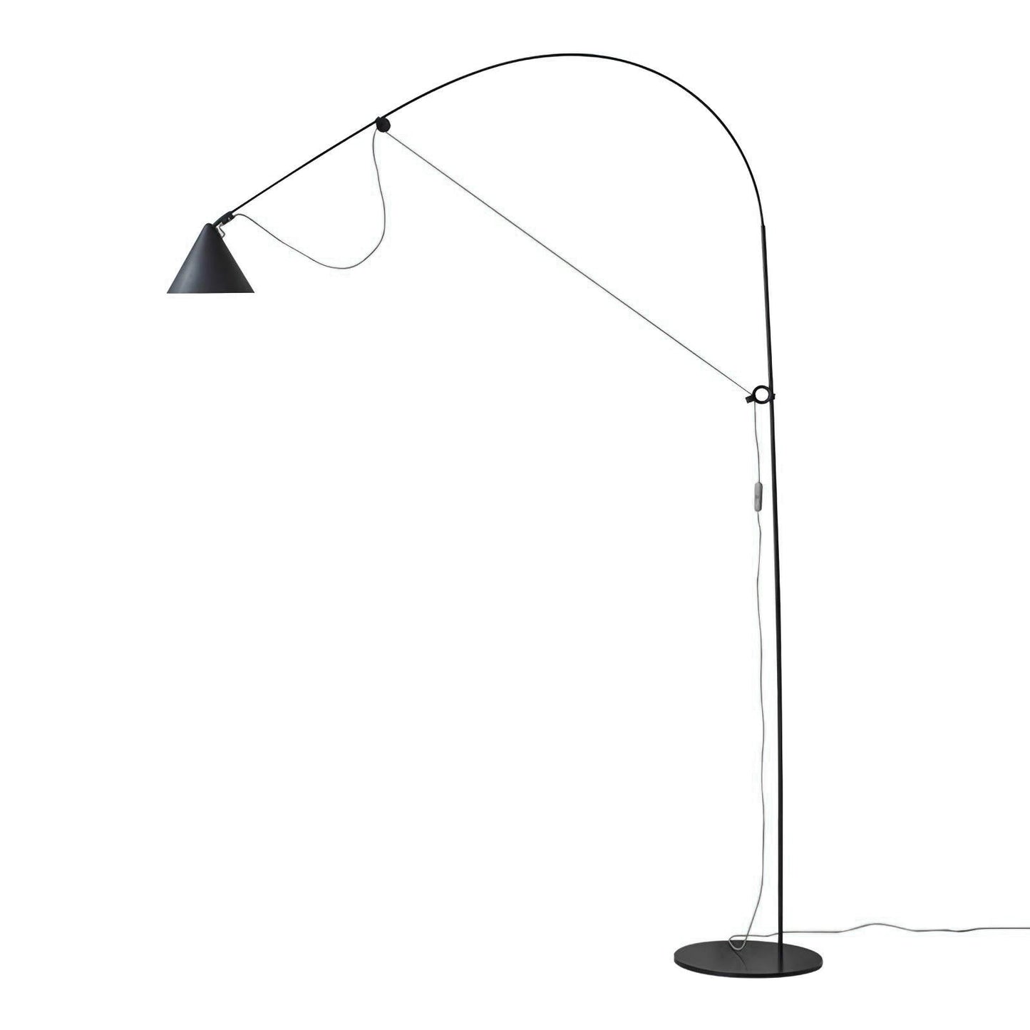 Adjustable LED Floor Lamp with Flexible Stem