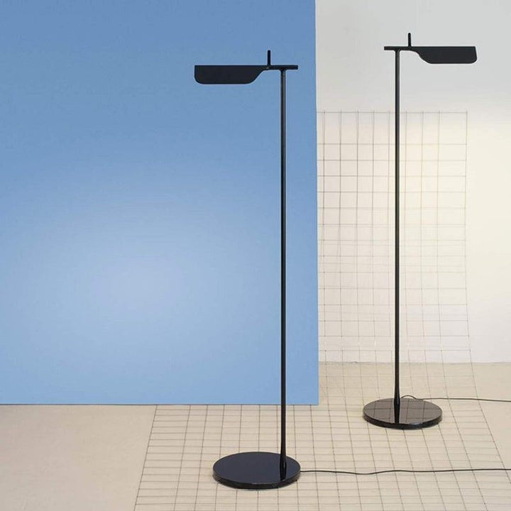 Adjustable Pivot LED Floor Lamp with Disc Base