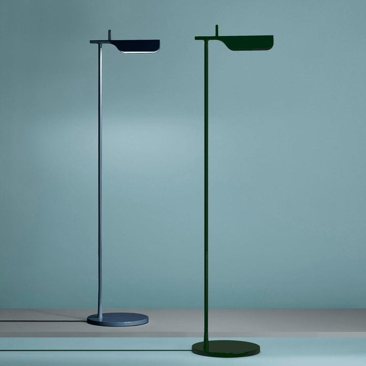 Adjustable Pivot LED Floor Lamp with Disc Base