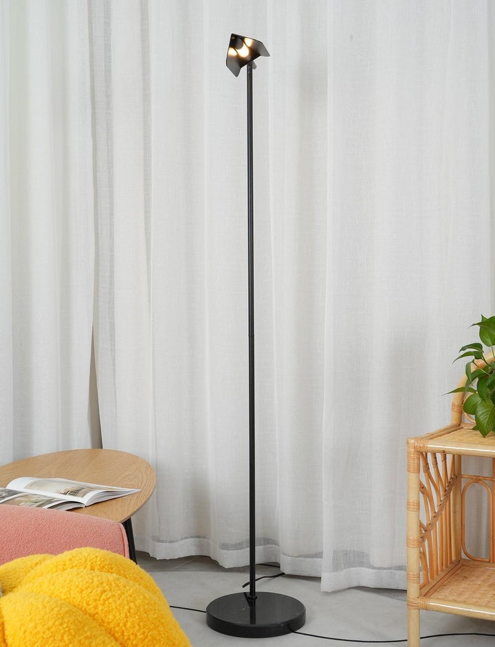 Adjustable Pivot LED Floor Lamp with Disc Base