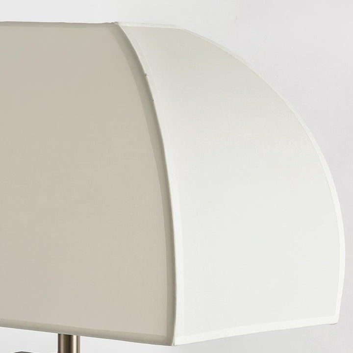 Antique Gold Table Lamp with White Shade – Modern LED Accent Light
