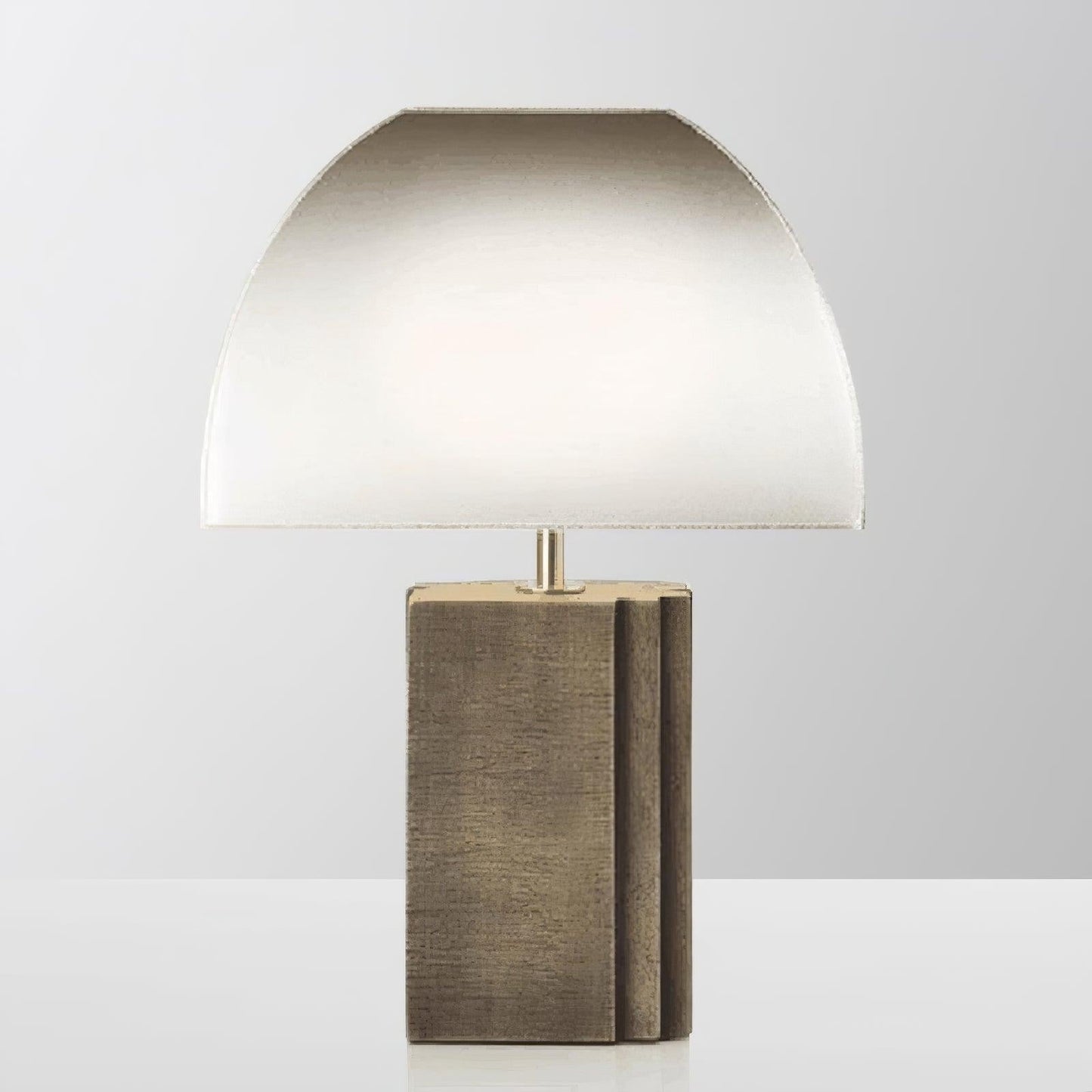 Antique Gold Table Lamp with White Shade – Modern LED Accent Light