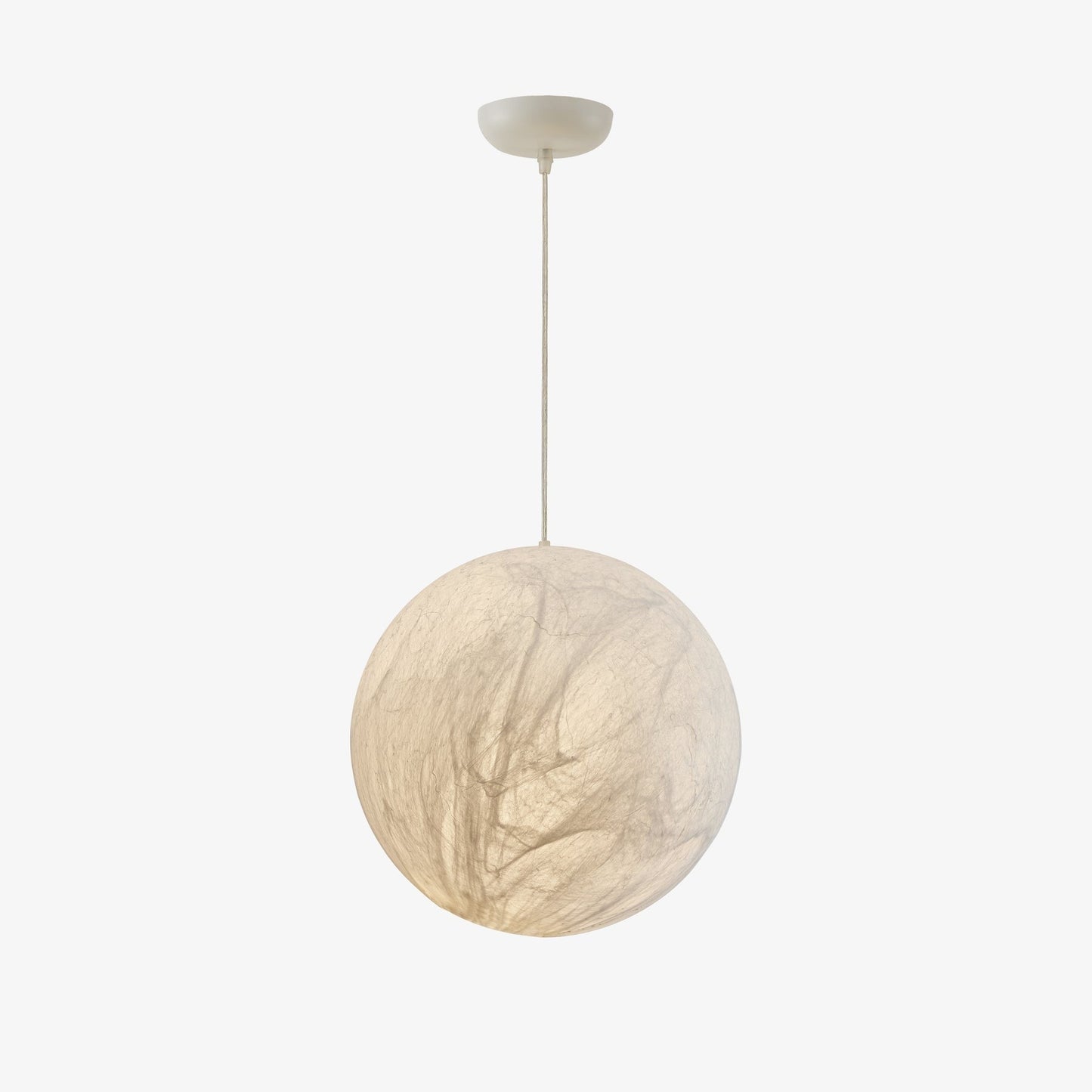 Celestial Silk Moon Pendant Light