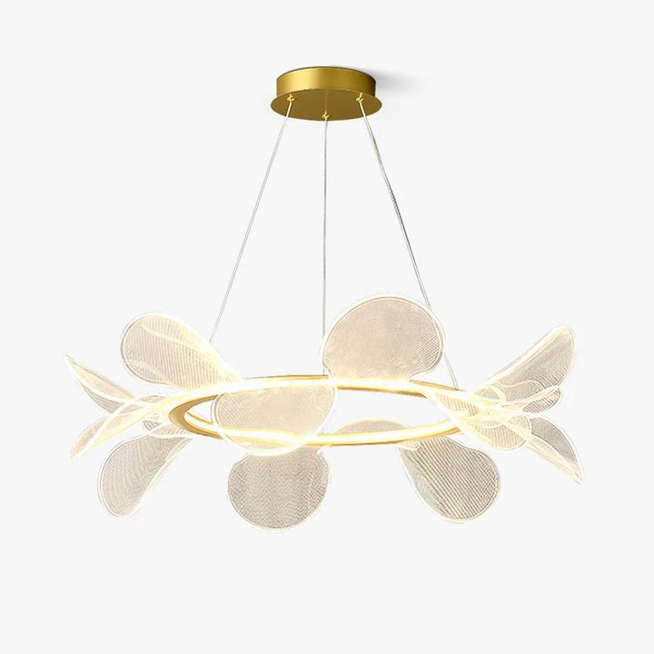 Delicate Acrylic Flower LED Chandelier – Modern Pendant Light
