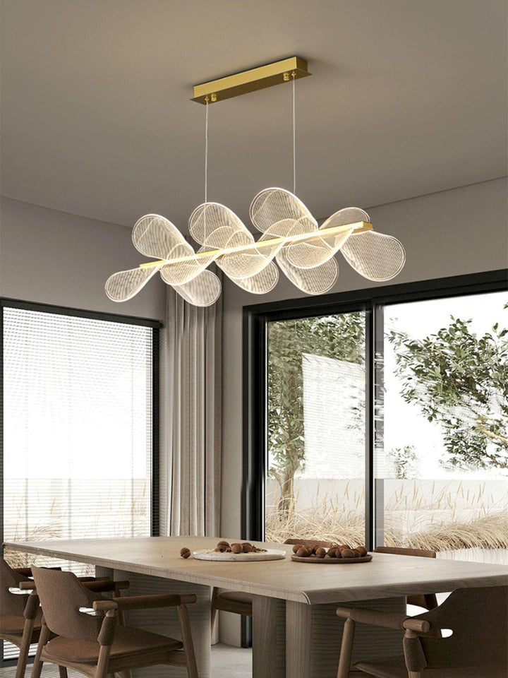Delicate Acrylic Flower LED Chandelier – Modern Pendant Light