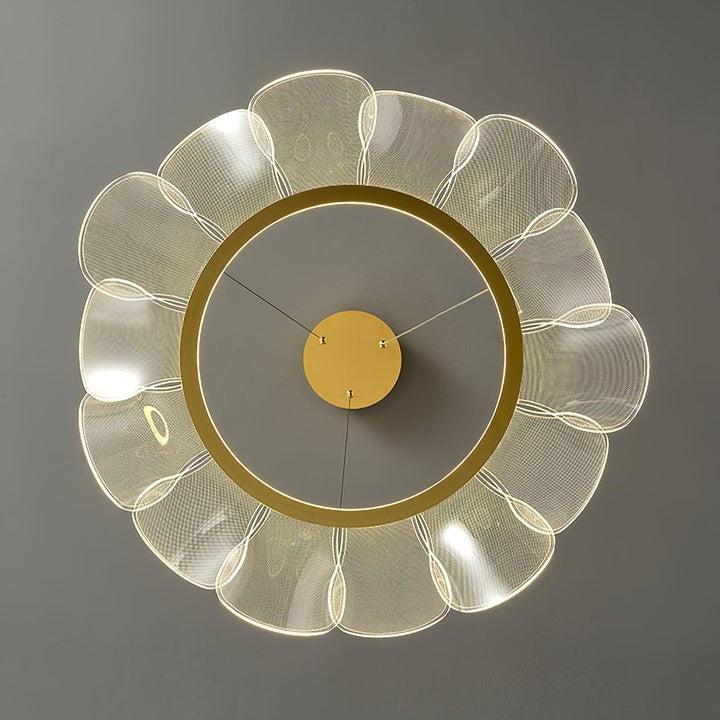 Delicate Acrylic Flower LED Chandelier – Modern Pendant Light