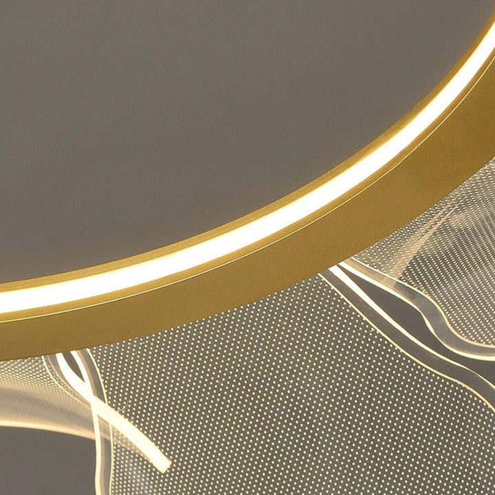 Delicate Acrylic Flower LED Chandelier – Modern Pendant Light