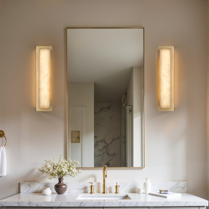 Dual-Ended Alabaster LED Wall Sconce