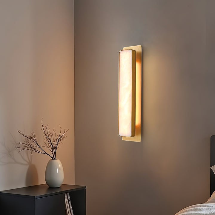 Dual-Ended Alabaster LED Wall Sconce