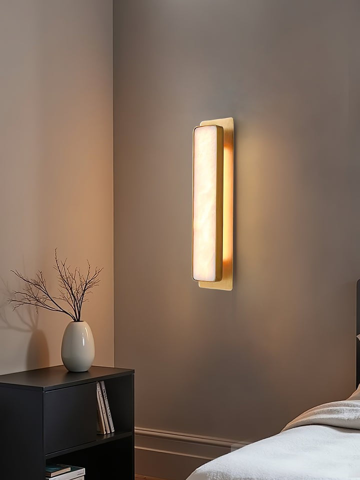 Dual-Ended Alabaster LED Wall Sconce