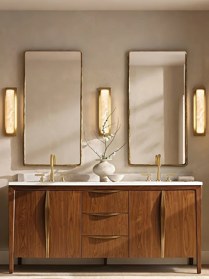 Dual-Ended Alabaster LED Wall Sconce