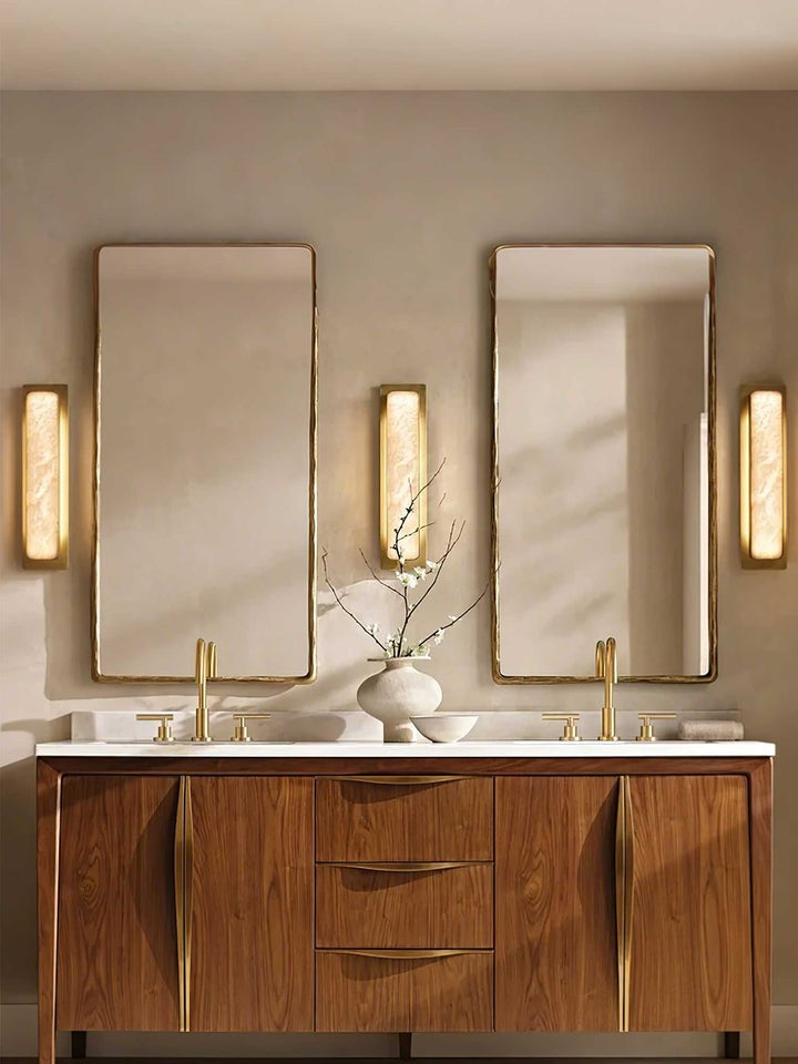 Dual-Ended Alabaster LED Wall Sconce