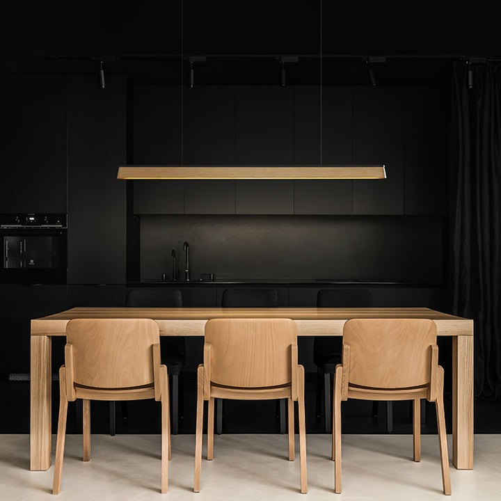 Eleanor Beam LED Wood Accent Pendant Light