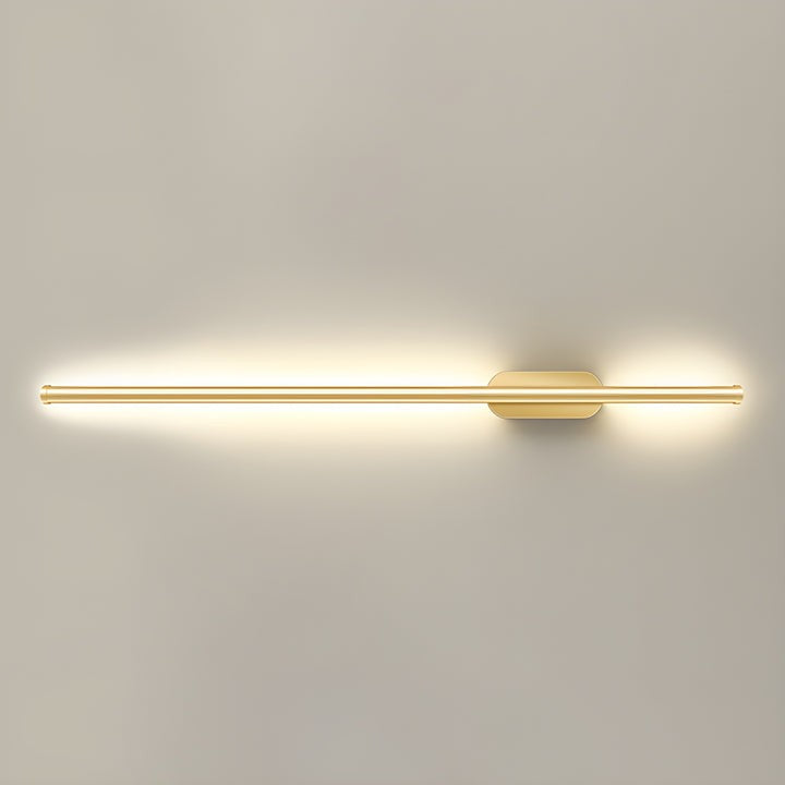 Gold-Finish Linear LED Wall Light