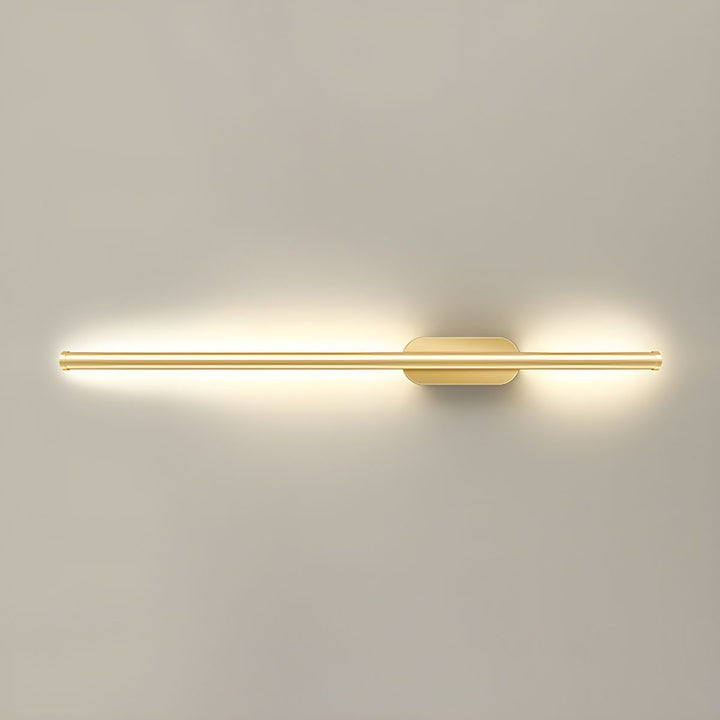 Gold-Finish Linear LED Wall Light