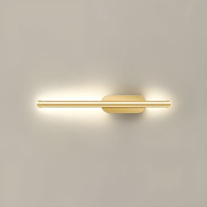 Gold-Finish Linear LED Wall Light
