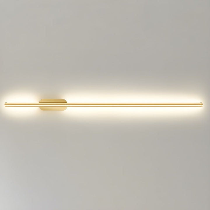 Gold-Finish Linear LED Wall Light