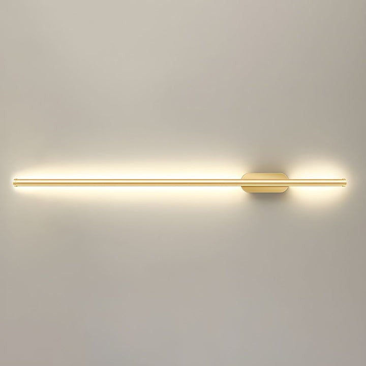 Gold-Finish Linear LED Wall Light